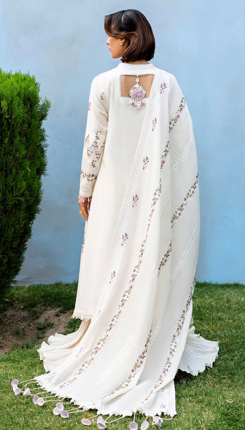PETAL PARADISE-3PC EMBROIDERED LAWN SUIT