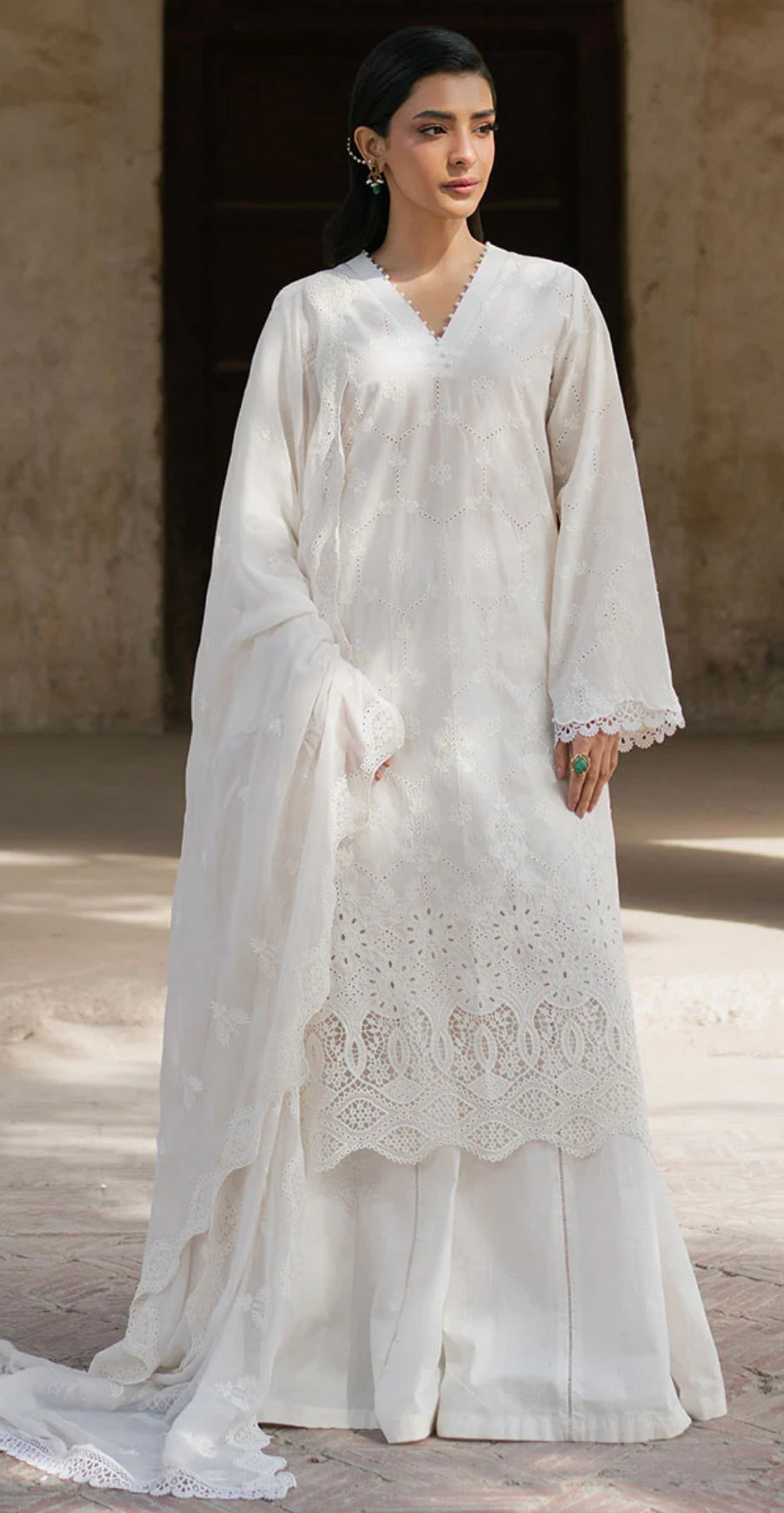 PEARL CHANTELLE-3PC CHIKANKARI SUIT