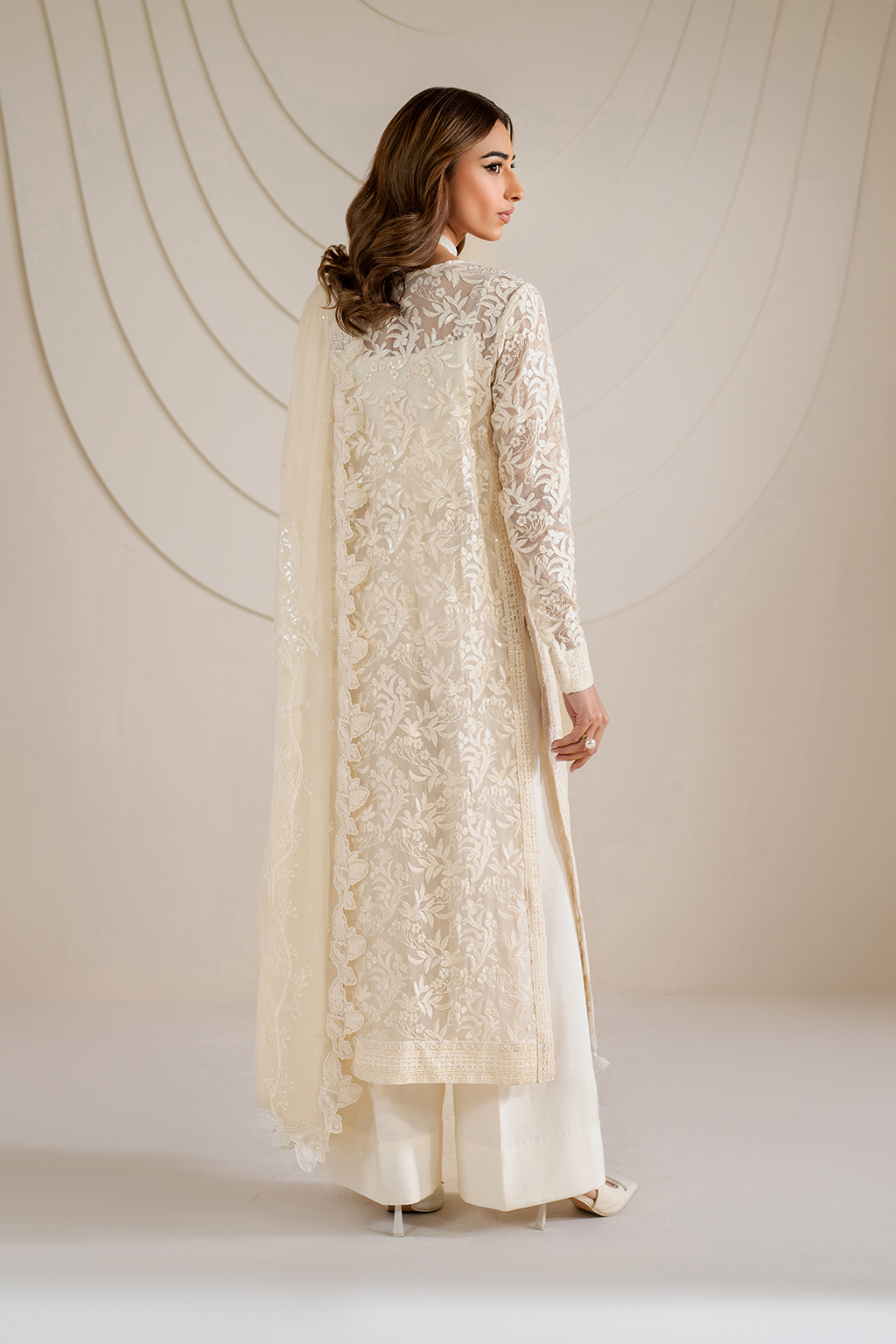IZNIK UE-391 EMBROIDERED CHIFFON