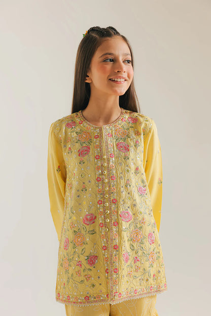 ETHNC GIRLS EMBROIDERED SUIT