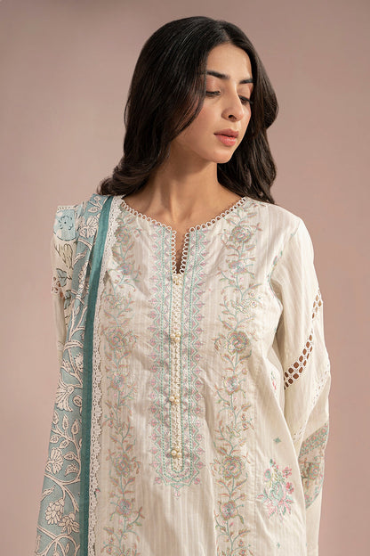 Embroidered Shirt Shalwar Dupatta - 0467