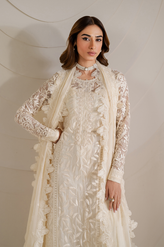 IZNIK UE-391 EMBROIDERED CHIFFON