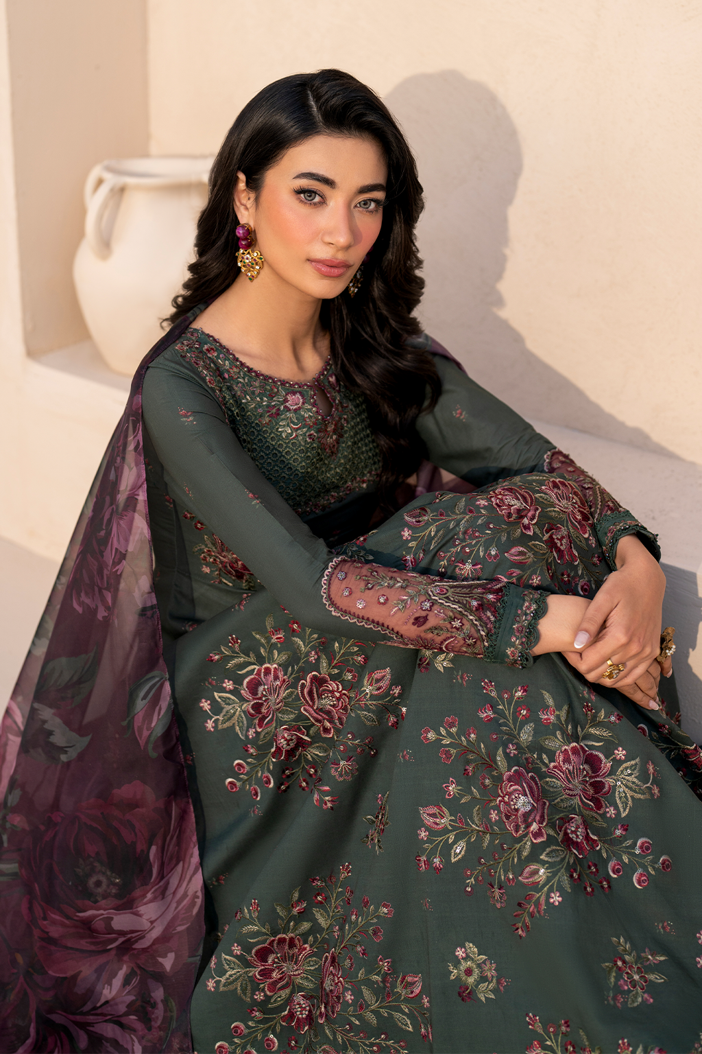 IZNIK EFL-11 EMBROIDERED LAWN