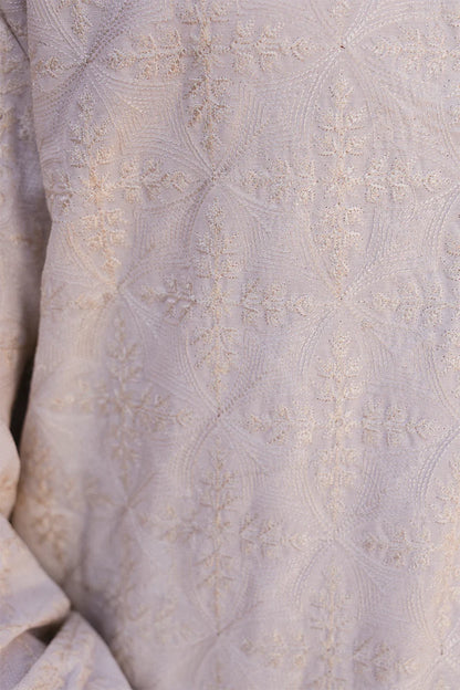 'Ivory White' Embroidered Kurta Pajama