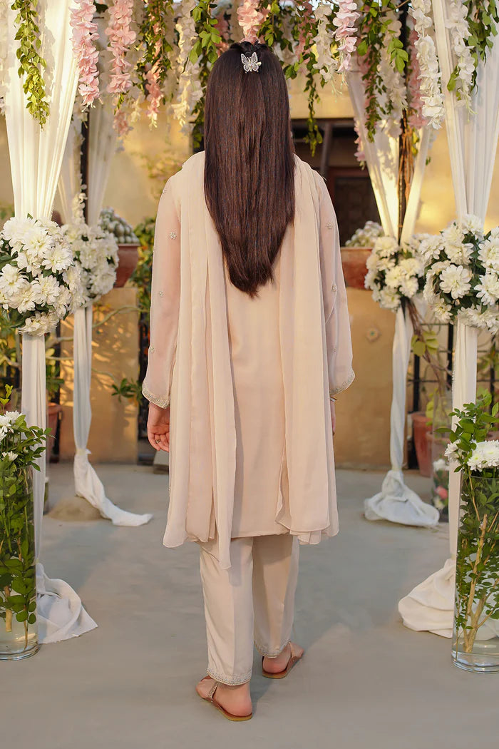 Chiffon Embroidered 3 Pc Suit