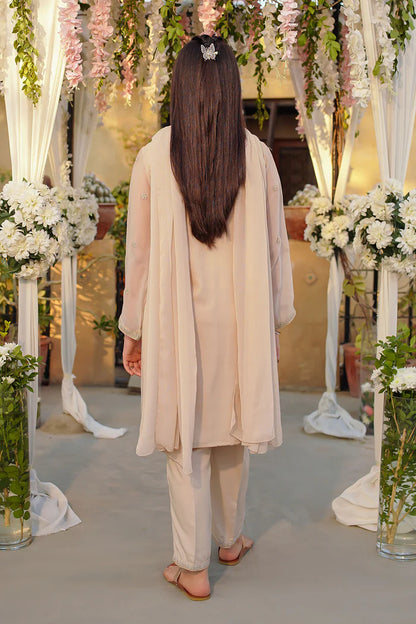 Chiffon Embroidered 3 Pc Suit