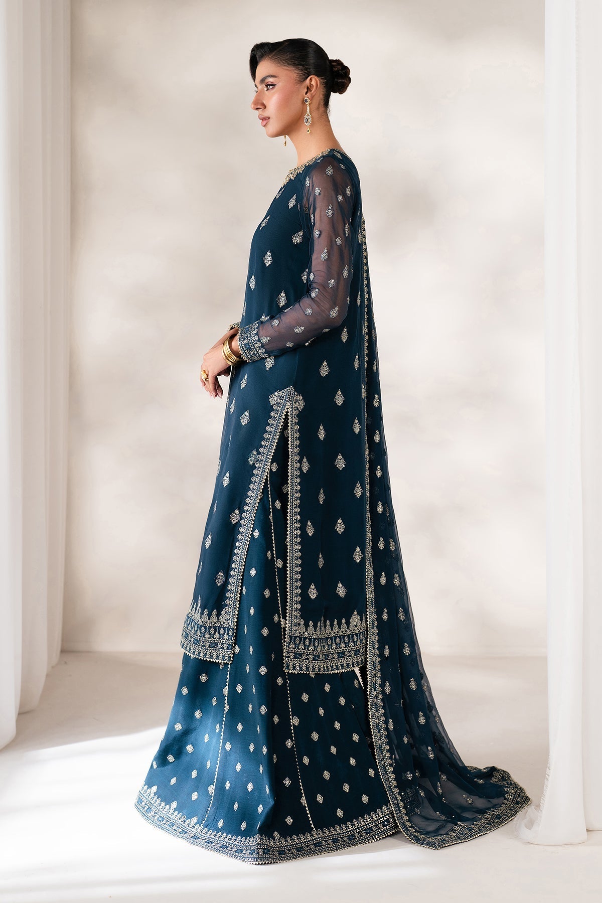 EMBROIDERED CHIFFON SF-4142