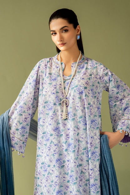 EMBROIDERED PRINTED LAWN UF-4167